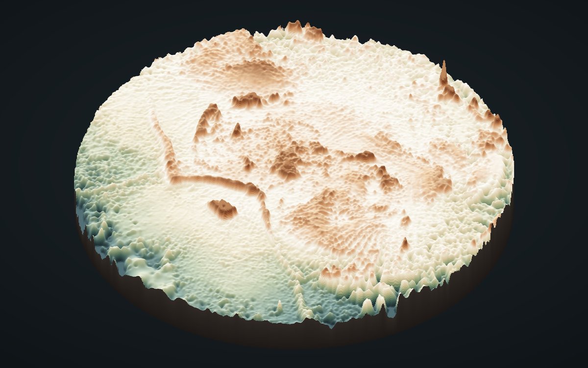 3D LiDAR surface model of the Anemone Geyser area, Yellowstone